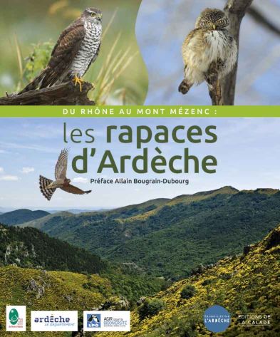 couverture des rapaces d'Ardèche éditions de la calade Ardèche