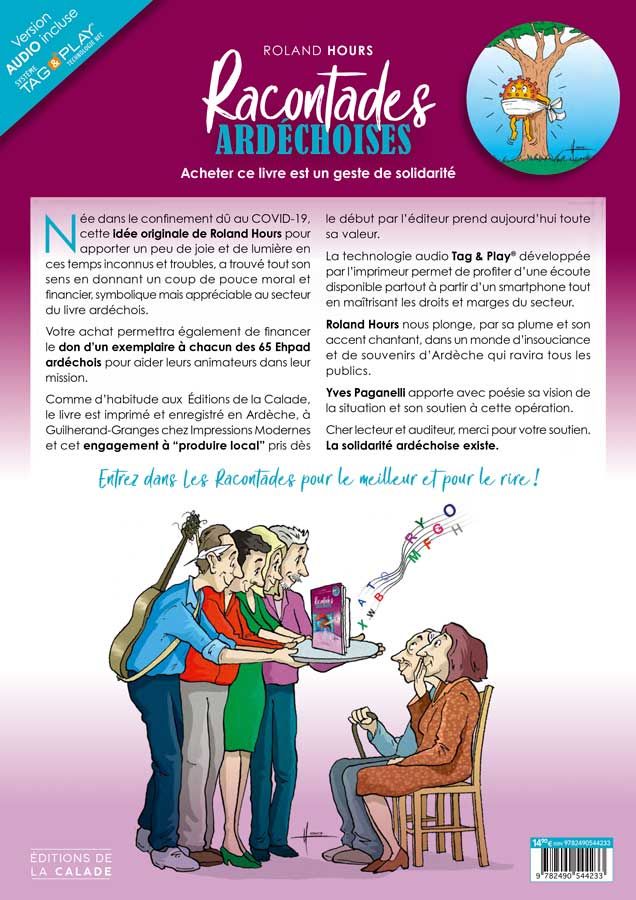 dernière de couverture Racontades ardéchoises Poland Hours éditions de la calade Ardèche